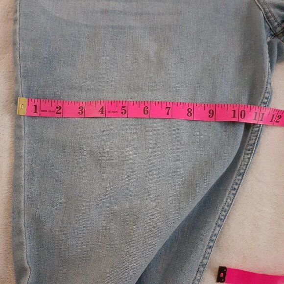 Lee Riders Women's Size 20M Light Wash Mid Rise Capri Denim Jeans - Picture 11 of 12